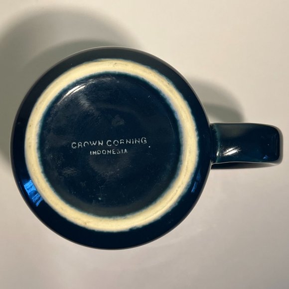 CROWN CORNING Prego Southwest Native Collection Cobalt Mug ~ Indonesia - Picture 5 of 7
